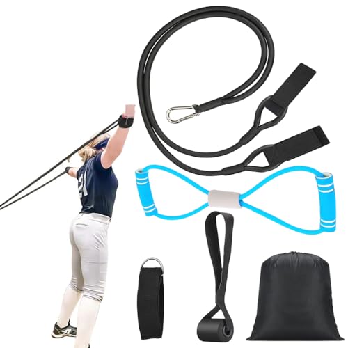 Davllin Baseball Softball Resistance Training Bands - Pitching Trainer and Arm Trainer for Pitching Arm Strength Throwing Warm up Stretching - style: 5-in-1-25lbs