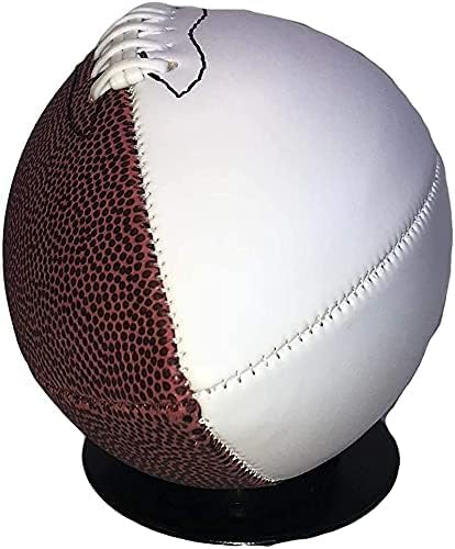 Autograph Blank Mid 9 Inch Football | Official Size 3 | Football Trophy for Signing with Two White Panels