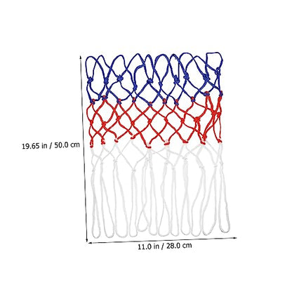 VICASKY 2pcs Basketball Net Kit Replacement Hoop Nets Woven Nylon Basketball Accessories
