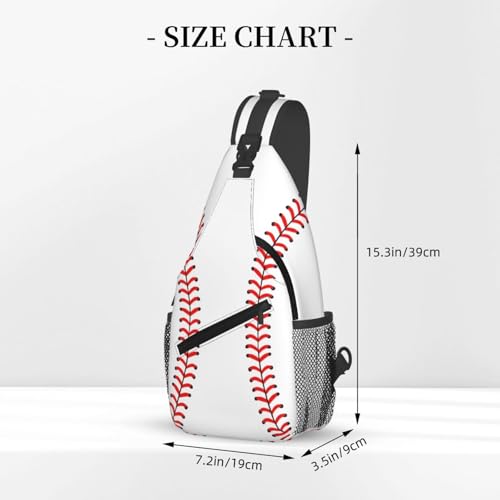 Baseball Sling Backpack Sling Bag Crossbody Shoulder Bag Baseball Purse Chest Bag For Men Women - color: Baseball