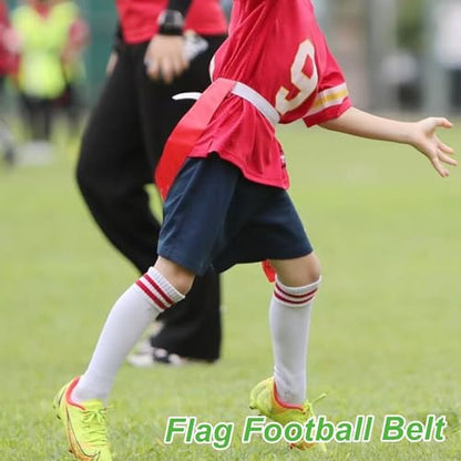 Football Belt,Football Pants Belt,Flag Football Replacement Belts for Football Players of All Ages - color: White 2pcs