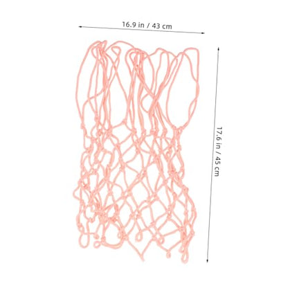 Abaodam Luminous Pink Basketball Net Replacement Durable Polyester Glow Dark Basketball Frame Net for Outdoor and Indoor Courts Standard Strong Load Bearing for Training and Recreation