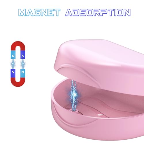 Orthodontic Mouthguard Case Dental Retainer Case-Pink - color: Pink