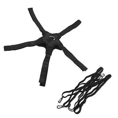Volleyball Spike Trainer - 2Pcs Elastic Rebounder Belt System for Solo Arm Speed and Vertical Jumping Practice