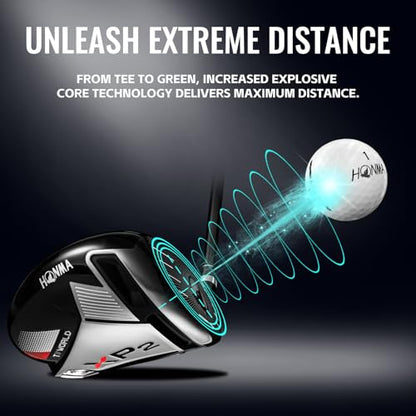 Honma D1 Distance Golf Balls,Extra Soft Feel with Long Distance,High Speed Core with Low Spin Design,Low Compression Golfballs Perfect for Men,Women Beginners,1 Dozen