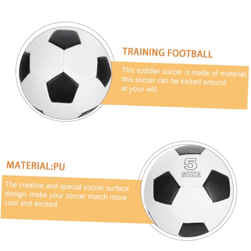 GLEAVI Soccer Ball Size 5 Pu Training Football Competition Ball Machine-Stitched Sturdy Outdoor for Boys Practice Recreation