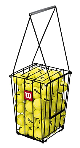Wilson Unisex Adult Ball Pick Up Basket Tennis Ball Collection Pick-Up Basket, 75 Tennis Balls Capacity, NS