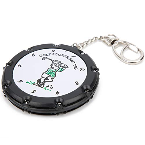Golf Stroke Counter, 2pcs Easy to Use Wheel, 18 Hole Score Counter, Durable Key Chain Device, for Golfers, Beginners, Professionals, Seniors, Women, Courses, Tournaments, Practice