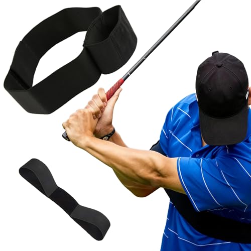 2 PCS Golf Training Aid, Swing Correction Arm Band,Golf Training Aid not Easily Sliding Down Arm,for Swing Correcting, Unisex