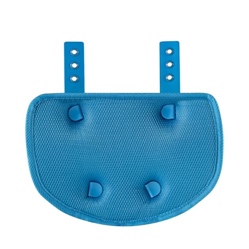 Football Back Plate, Football Low Back Pad, Rear Protector Lower Back Pads+ Towel - color: blue and green, size: Large