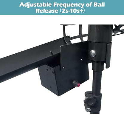 YUEWO Electric Tennis Ball Dropping Machine Tennis Ball Feeder Tennis Machine Lightweight Tennis Serving Machine Frequency Adjustable for Pickleballs & Red Tennis Balls