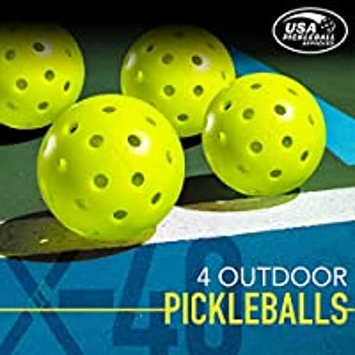 Franklin Sports Portable Outdoor Pickleball Net - Regulation Size 22' Foot Net with Travel Bag - style: Net with Paddles/Balls