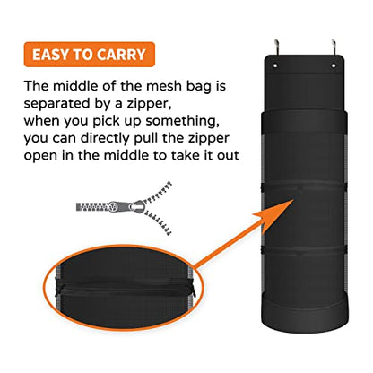 Boczif Hanging Organizer, Over The Door Hanging Sports Equipment and Ball Storage, Garage Sports Equipment Organizer for Hold Soccer, Basketball, Football, Volleyball and Swimming Gear