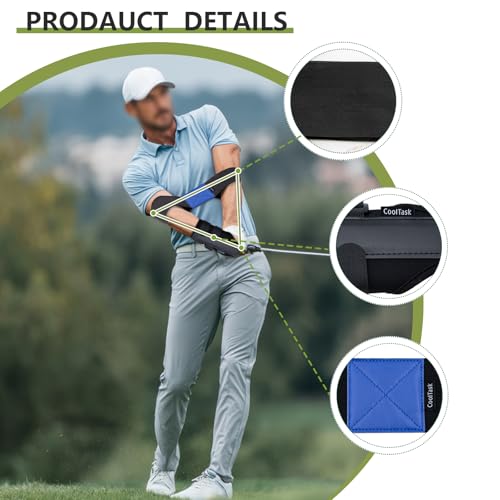 3 Piece Golf Grip Trainer Set, Golf Training Aid with Swing Correction Arm Strap & Wristband, Grip Training Rods to Perfect Hand Position for Consistent Swings - size: 3 Packs Trainer Kit