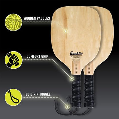 Franklin Sports Pickleball Set - Half Court Net, 2 Paddles, 2 Pickleballs