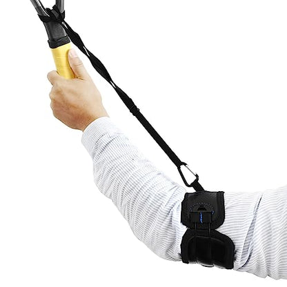 Tennis Swing Wrist Training Aid, Tennis Shot Angle Corrector, Tennis Swing Correct Exerciser, Tennis Arm Strap Training Wrist Band Tennis Training Aid Black