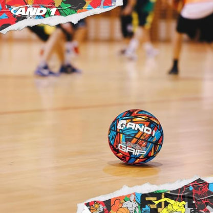AND1 Mini Basketball Pack Set for Kids (Deflated w/Pump Included): - 7-Inch Premium Youth Size Basketballs, Easy to Grip - color: Supreme Grip, size: 3