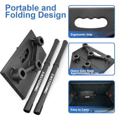 Heavy Duty Baseball and Softball Portable Travel Batting Tee.Adjustable 5-Position Baseball and Softball Batting Tee.Hitting Tee for Any Age Player Baseball - color: Black Five Position-2Tube