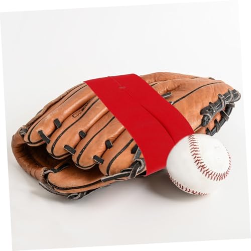 Baseball Glove Strap Holder Elastic Design for Secure Fit Softball Glove Wrap Ventilated Mitt Shaper for - color: Red