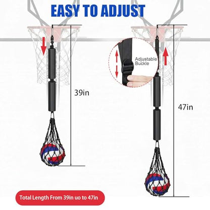 Volleyball Spike Trainer, Volleyball Training Aids, Volleyball Attack Trainer, Adjustable Volleyball Spiking Training System can Improve Your Serving, Jumping, arm Speed and Spiking Power