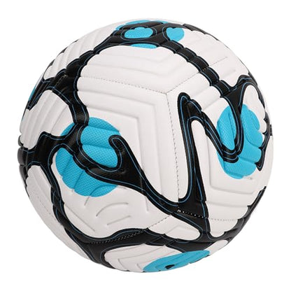 Soccer Indentation Adult Training SoccerStandard English Football for Soccer Games and Practice - ，High Elasticity - color: Blue