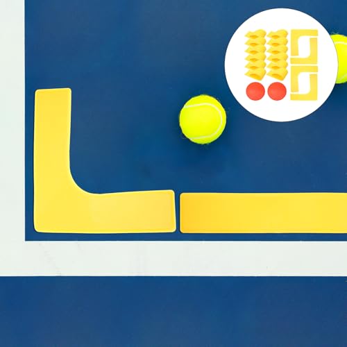 Ground Marking Tools Set 18 Pieces with 23cm and Straight Markers, Non-Slip Sports Floor Markers for Soccer, Tennis, Football Training, Pe Teacher Supplies for Agility