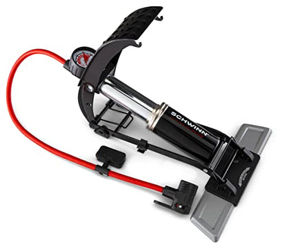 Schwinn Foot Operated Bike Pump - color: Black, Air Base Plus