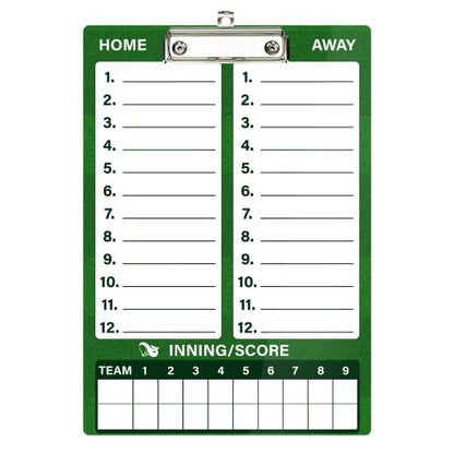 WISYOK Double-Sided Dry Erase Clipboard for Coaches, Baseball, Softball Lineup Board with Marker - style: Baseball