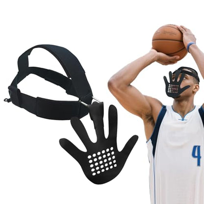 3D Basketball Training Face Mask, 3nd Generation Basketball Shooting Aid - Improve Basketball Dribbling & Shooting Accuracy, Adjustable Head Strap for All Stages of Basketball Training