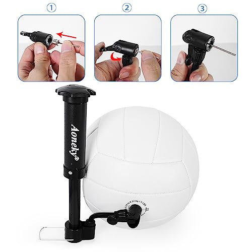 Aoneky Official Size 5 Soft Volleyball - Premium PVC Training Ball for Indoor & Outdoor (Air Pump Included) - style: 5 Pack Deflated Balls