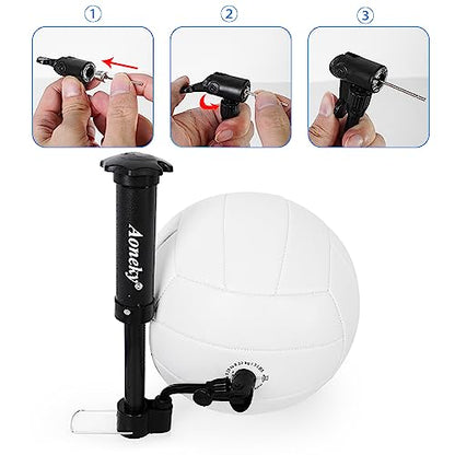 Aoneky Official Size 5 Soft Volleyball - Premium PVC Training Ball for Indoor & Outdoor (Air Pump Included) - style: 5 Pack Deflated Balls
