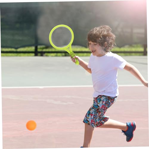 BESPORTBLE Tennis Racket Kit with Plastic Rackets and Ball Lightweight Handle Design for Outdoor Catch Game for Boys and Portable Childrens Sports Gift
