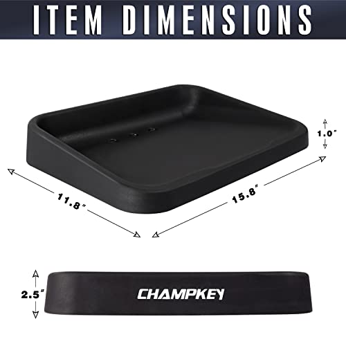 CHAMPKEY Heavy Duty Rubber Golf Ball Tray with 16 Foam Golf Balls | Excellent Durability and Stability for Indoor and Outdoor Training