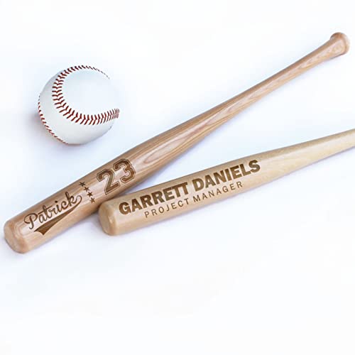 Personalized Mini Bat 18″, Custom Mini Baseball Bat, Personalized Coach Gift, Team Gift, Tee Ball, Baseball Team Coach Gift, Little League Gift, Softball Team Coach Gift - style: Garrett