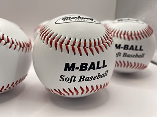 Markwort Soft 9-Inch Baseball (Dozen) - color: White