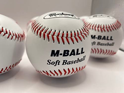 Markwort Soft 9-Inch Baseball (Dozen) - color: White