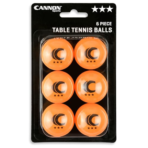 Cannon Sports 3-Star Table Tennis Balls - Professional Table Tennis Balls for Indoor & Outdoor Play - Perfect for Competition & Casual Games - Beer Pong Balls for Table Games