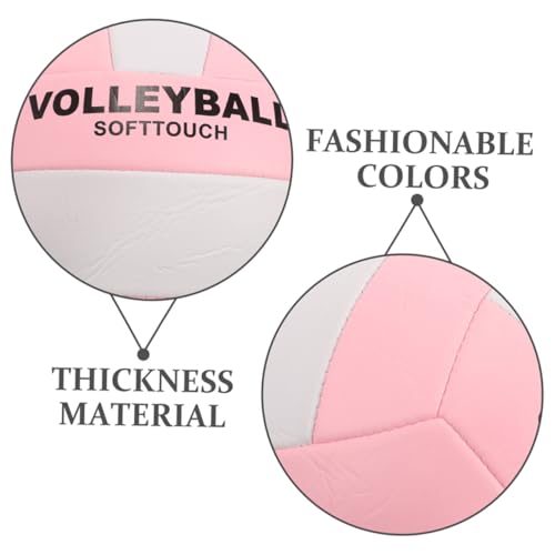 Outanaya Soft Volleyball for Indoor Training Durable Inflatable Practice Ball Excellent Control Handling for Sports Training Equipment Stylish Design for Competitions
