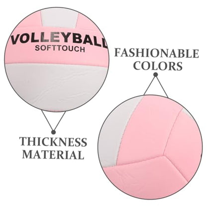 Outanaya Soft Volleyball for Indoor Training Durable Inflatable Practice Ball Excellent Control Handling for Sports Training Equipment Stylish Design for Competitions
