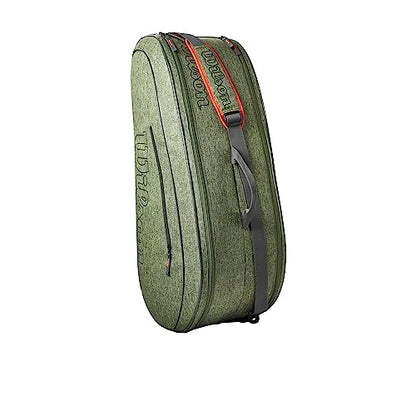 WILSON Team Tennis Racket Bag - Heather Green and Heather Grey