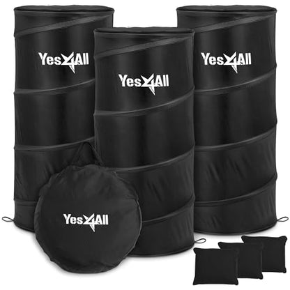 Yes4All Pop Up Defender, 3-Pack Basketball Youth Training Equipment, Portable Football Soccer Basketball Drill Defender