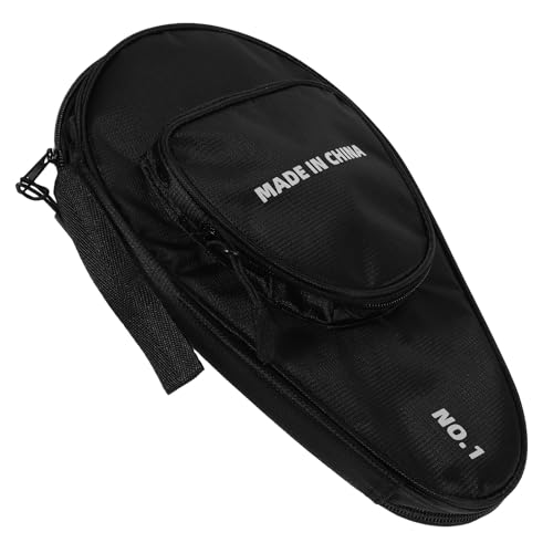 GALPADA Table Tennis Racket Bag with Paddle Holder Waterproof Storage Case for 2 Paddles and 7 Balls Professional Protective Organizer for Indoor Outdoor Use