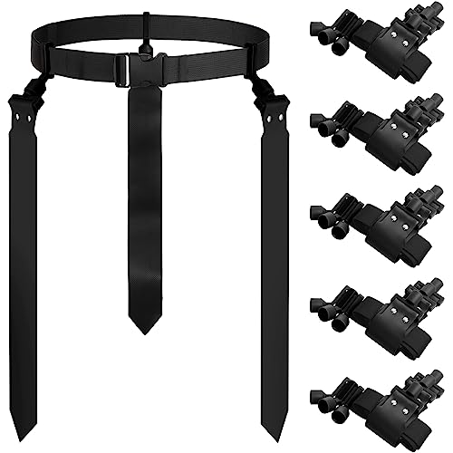 Junkin 6/8/10 Players Flag Football Sets Adjustable Football Belts and Flags for Youths Teens Kids Adults Players Sports Team - color: Black