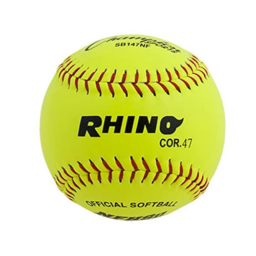 Champion Sports Softballs – Leather & Synthetic Options for Practice or Games, Multiple Sizes - size: 11 Inch, style: Leather Poly Core (Pack of 12)