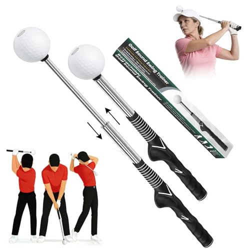 Retractable Golf Swing Training Aid, Golf Grip Trainer for Warm-up, Right-Handed Golf Club for Indoor & Outdoor Practice, Ideal for Beginners Improving Strength