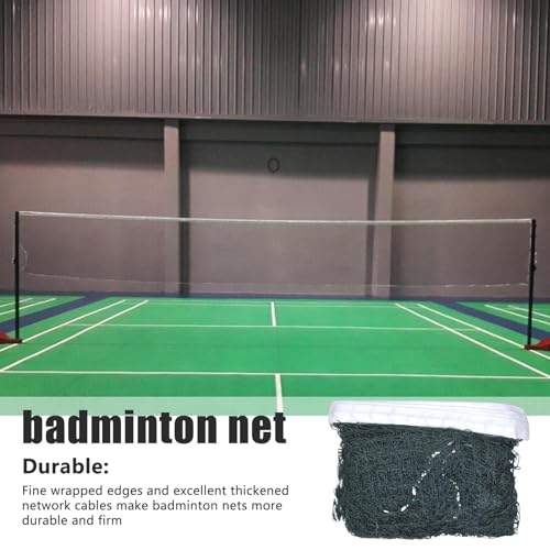 1/2 Badminton Net - Strong Mesh Volleyball Net, Professional Badminton Net Set | Lightweight Badminton Pickleballl Net, Portable Badminton Equipment for Backyard, Beach, Park, Outdoor - color: 2 pcs
