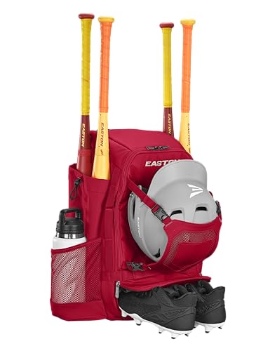 Easton Easton | Walk-off Ethos Backpack Equipment Bag | Baseball & Softball | Multiple Colors - color: Red