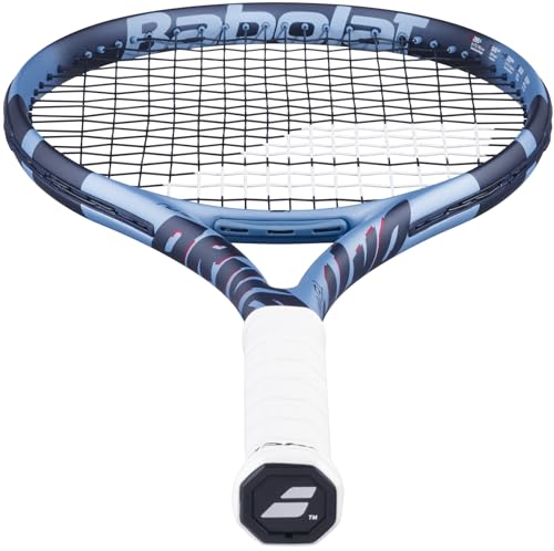 Babolat Pure Drive Team 11th Gen Tennis Racquet Strung with 16g Syn Gut at Mid-Range Tension - color: Black String, size: 4 1/4" Grip