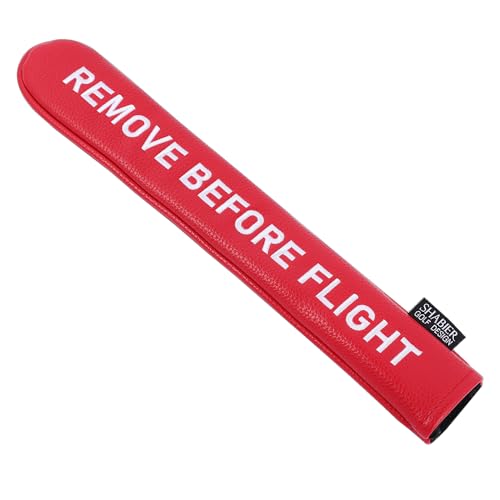 Golf Head Cover with RBF Design for Golf Club - size: for Golf Alignment Stick, style: Red