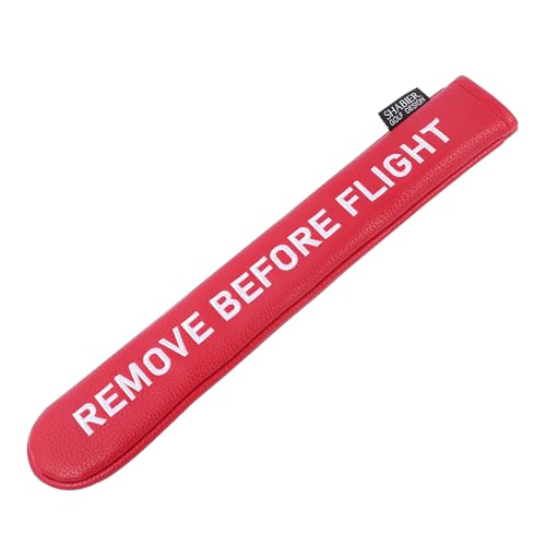 Golf Head Cover with RBF Design for Golf Club - size: for Golf Alignment Stick, style: Red